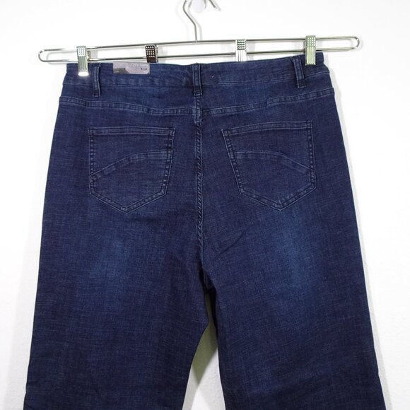 John Mark Embroidered Jeans Women's Plus Size 16W Blue Denim Stretch Flare - Picture 10 of 16